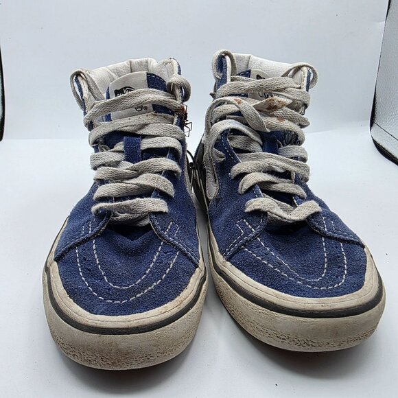 Vans Sk8-Hi Bolt True Blue Womens Size 5.5 High Top Skate Shoes Casual Walking - Picture 2 of 13